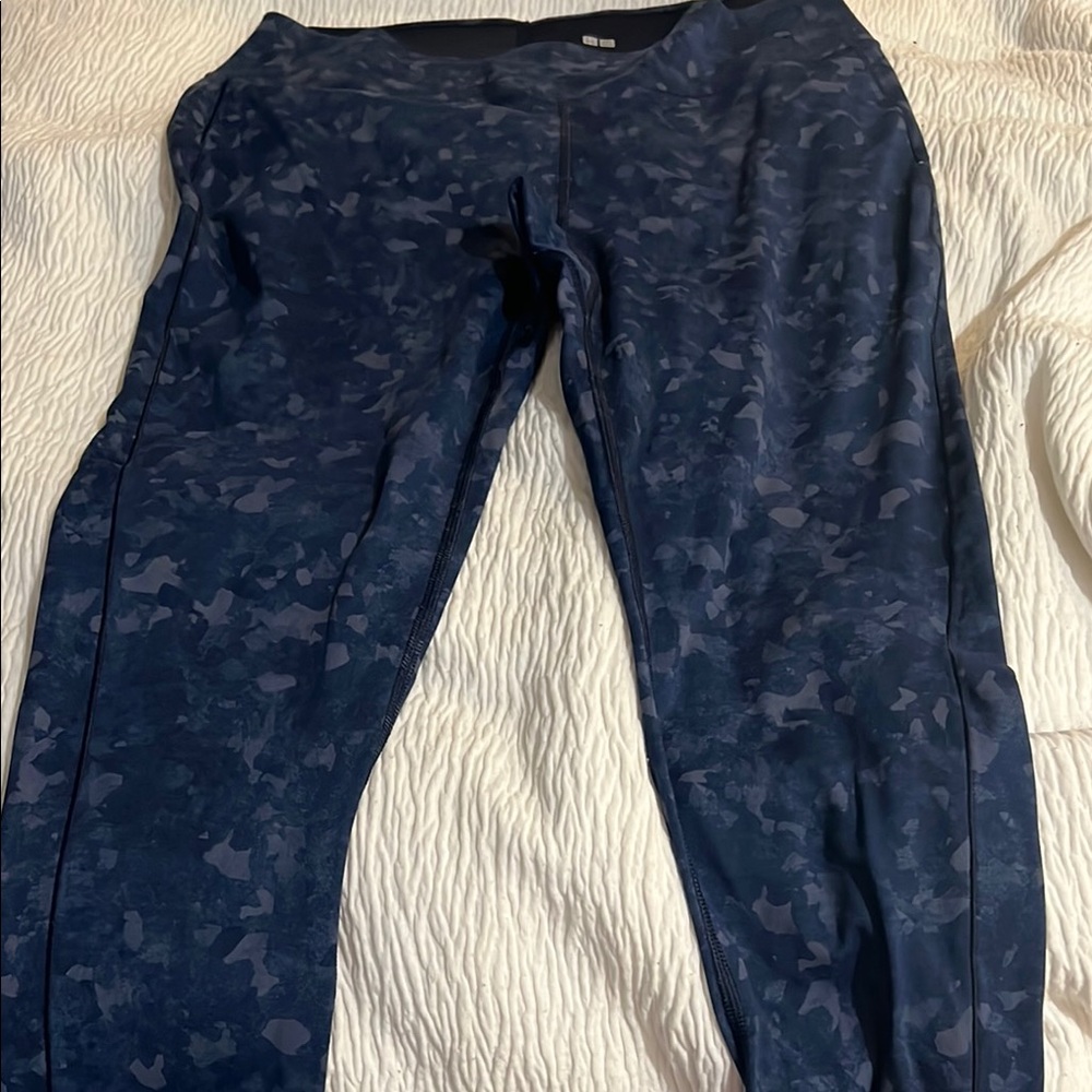 Navy Camouflage Leggings